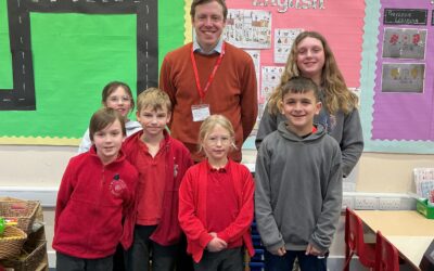 James Naish Visits the School